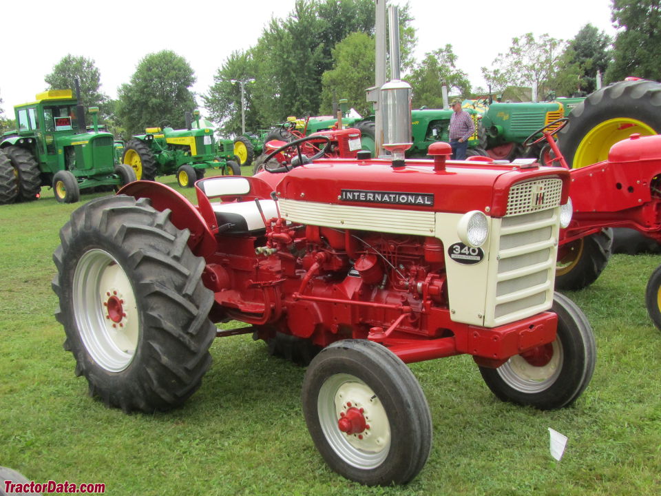 International 340 diesel utility tractor.