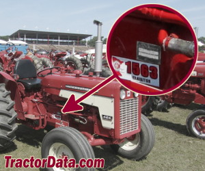 International Harvester 424 serial number location