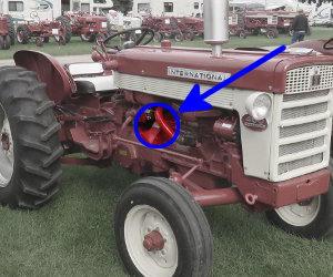 International Harvester 460 serial number location