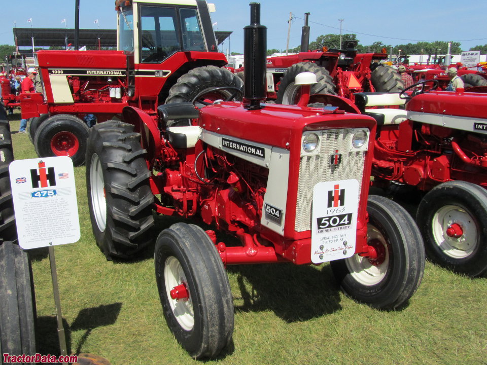 International Harvester 504 diesel utility.