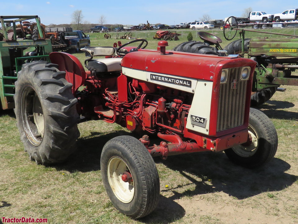 International Harvester 504 with gasoline engine.
