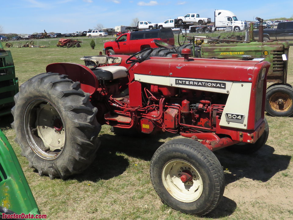 International Harvester 504 with gasoline engine.