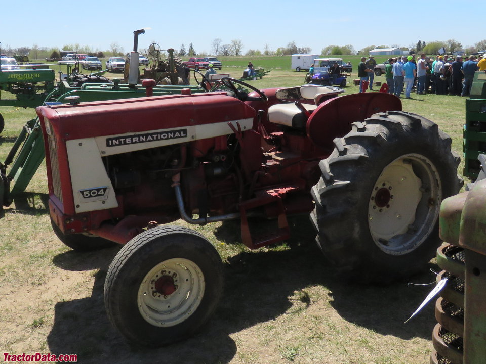 International Harvester 504 with gasoline engine.