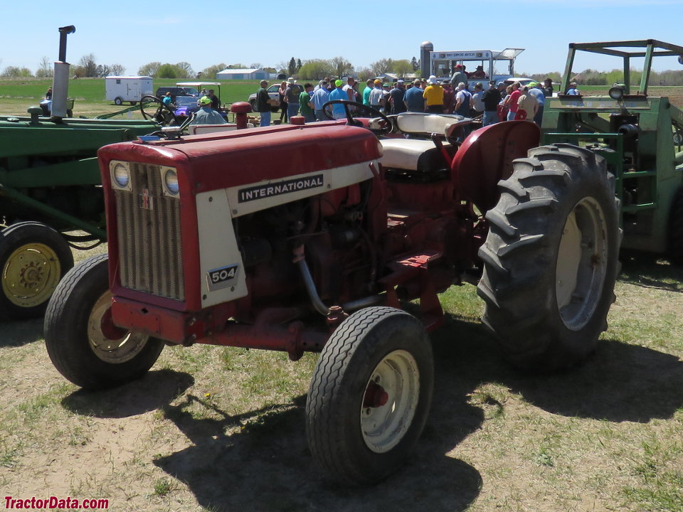 International Harvester 504 with gasoline engine.