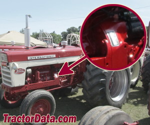 International Harvester 560 serial number location