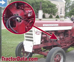 International Harvester 660 serial number location