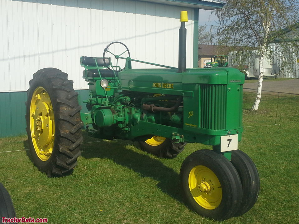 John Deere 50 with tricycle front end.