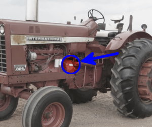 International Harvester 826 serial number location