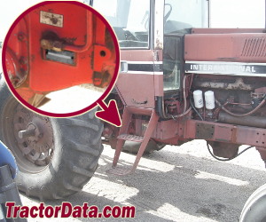 International Harvester 986 serial number location