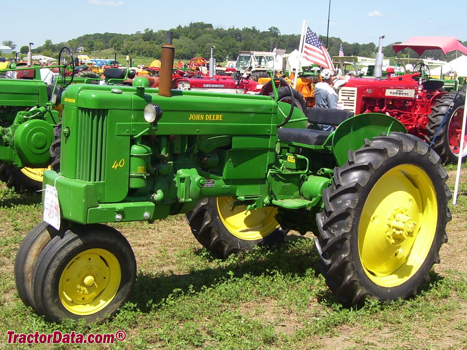 John Deere 40T tricycle.