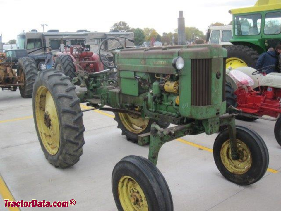 John Deere 40H high-crop tractor.