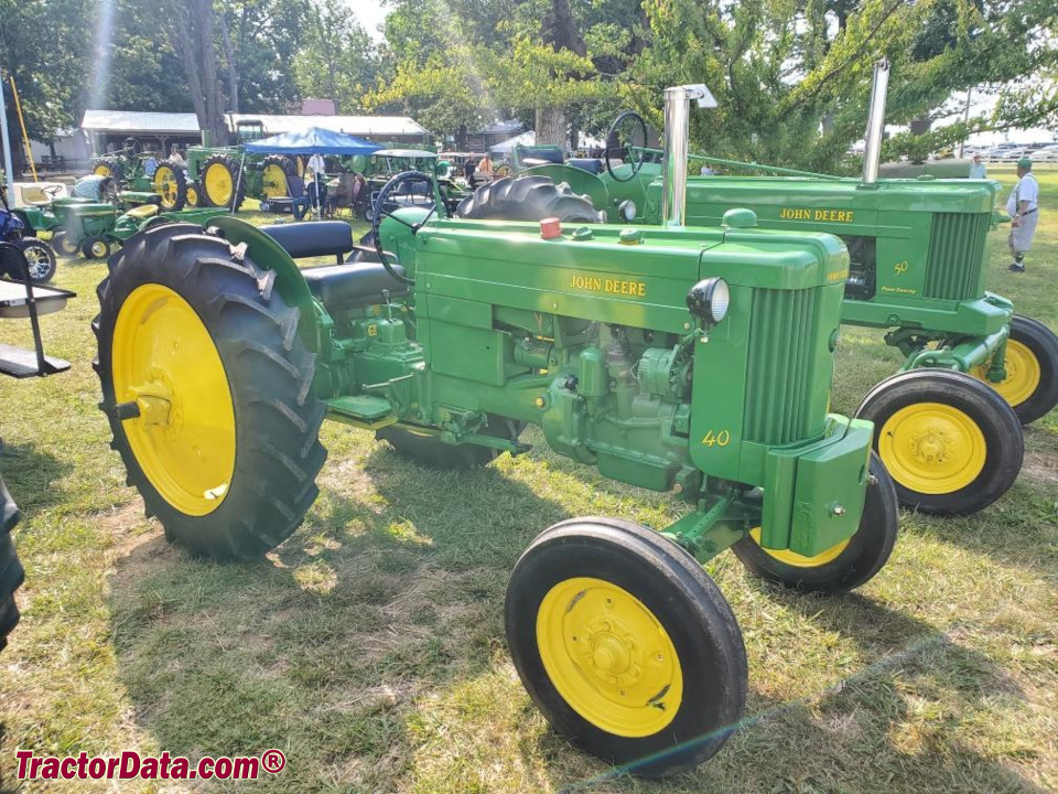 John Deere 40W Two-Row Utility tractor.