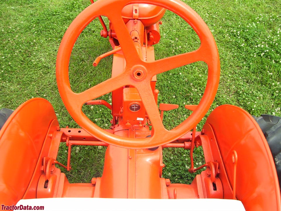Allis-Chalmers C operator station and controls.