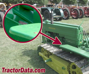 John Deere 40C serial number location