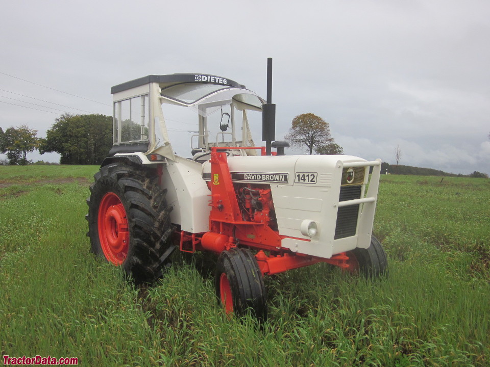 David Brown 1412 with Dietag cab and loader mount.