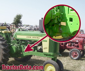 John Deere 620 serial number location