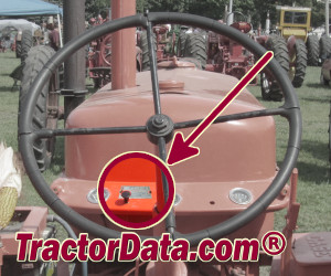 J.I. Case LA serial number location