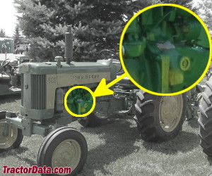 John Deere 430 serial number location