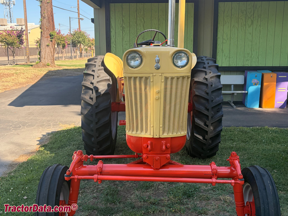 J.I. Case 731 row-crop tractor with wide front end.