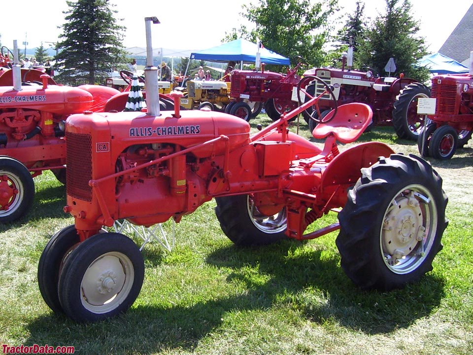 Allis-Chalmers CA with tricycle front end, left side.