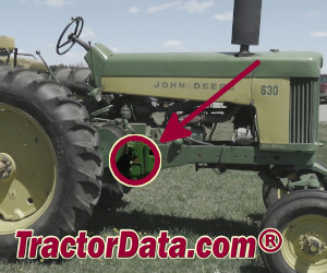 John Deere 630 serial number location