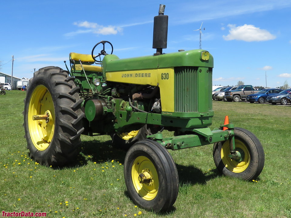 John Deere 630 with wide front end.