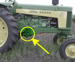 John Deere 730 serial number location