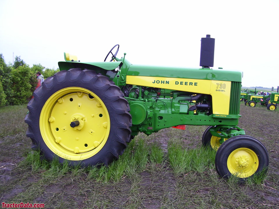 John Deere 730 diesel tractor.