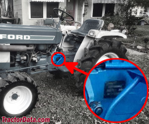 Ford 1710 serial number location