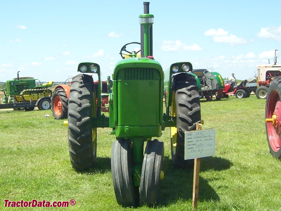 John Deere 3010 row-crop tractor.