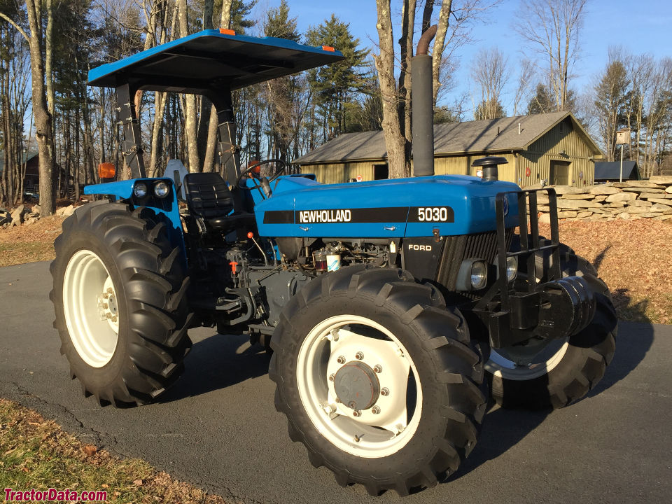 1997 New Holland-Ford model 5030 tractor with four-wheel drive.