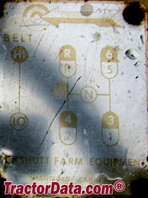 Cockshutt 540 transmission controls