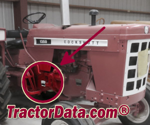 Cockshutt 1350 serial number location