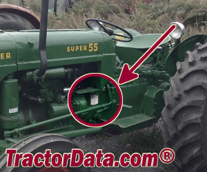 Oliver Super 55 serial number location