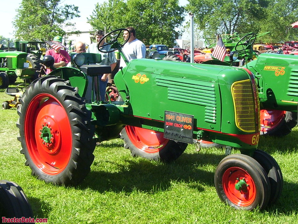 Oliver 60 row-crop tractor, left side.