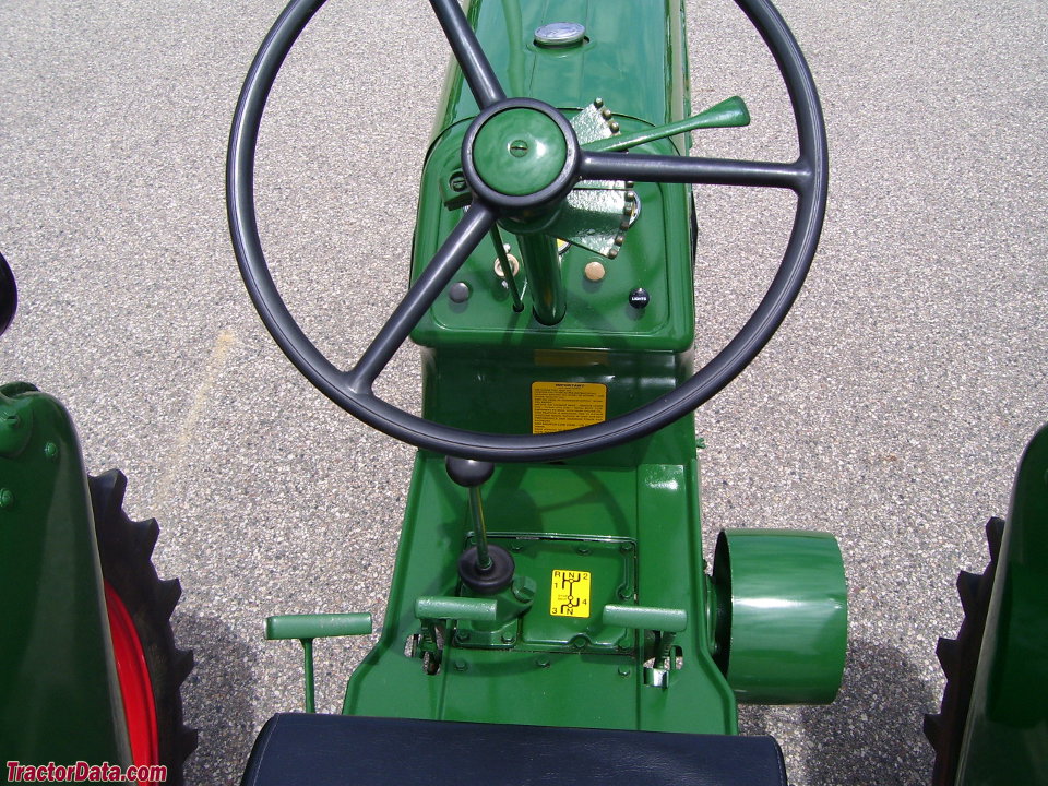 Oliver 60 operator station and controls.