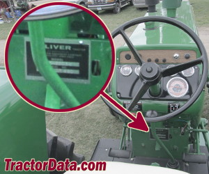 Oliver 1655 serial number location