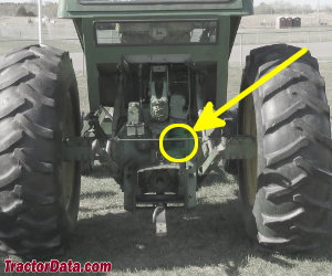 John Deere 4000 serial number location