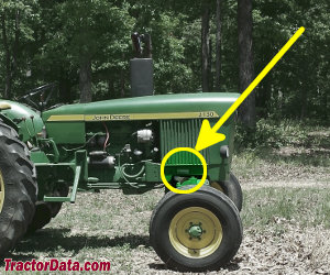 John Deere 2130 serial number location