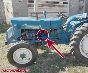 Fordson Super Dexta serial number location