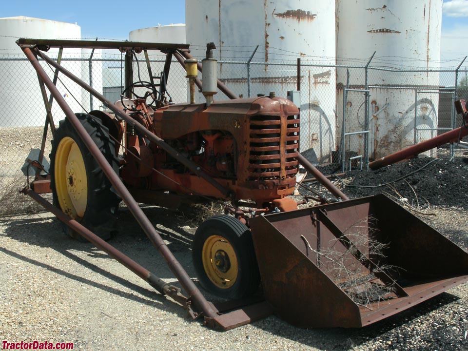 Massey Harris 33 with front-end loader.