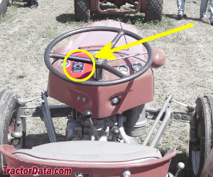 Massey Ferguson 35 serial number location