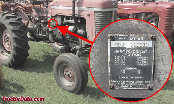 Ford ferguson tractor serial number