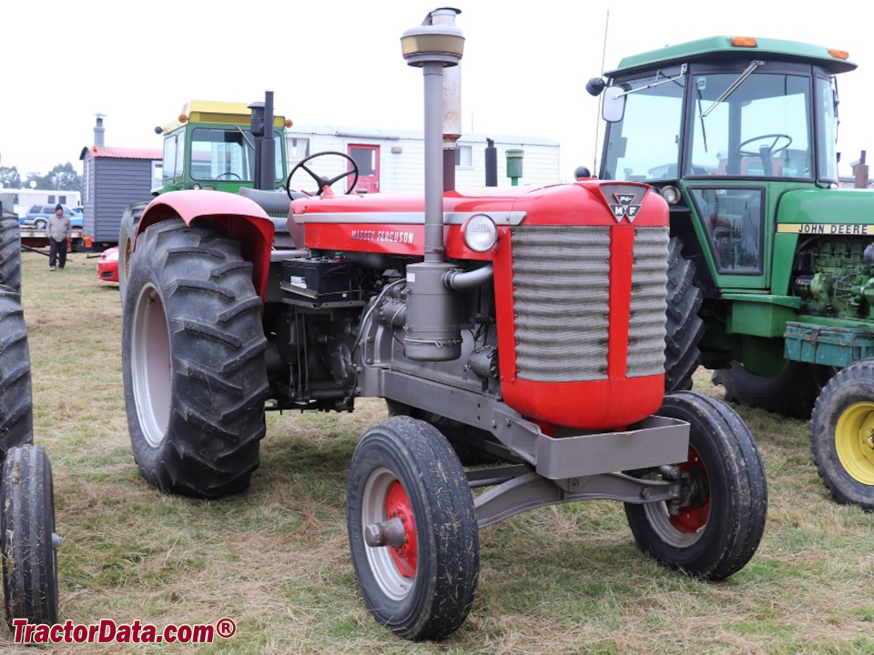 Open station Massey Ferguson 97 tractor with two-wheel drive.