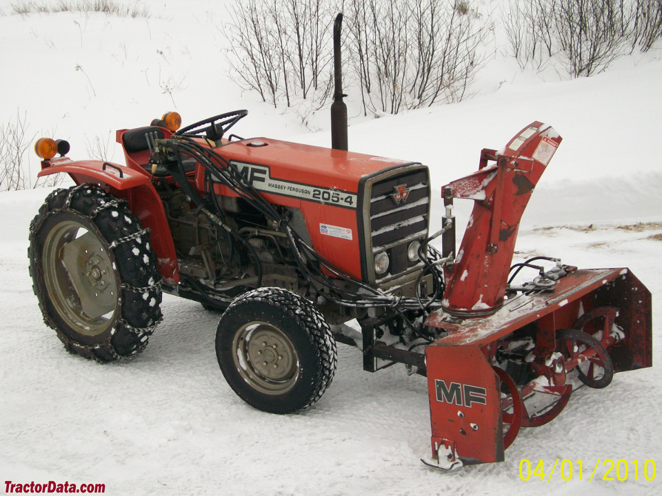 Massey Ferguson 205-4 with MF751 snowblower