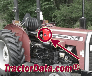 Massey Ferguson 231S serial number location