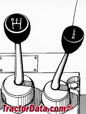 Massey Ferguson 255 transmission controls