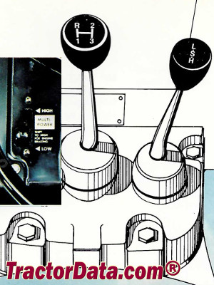 Massey Ferguson 255 transmission controls