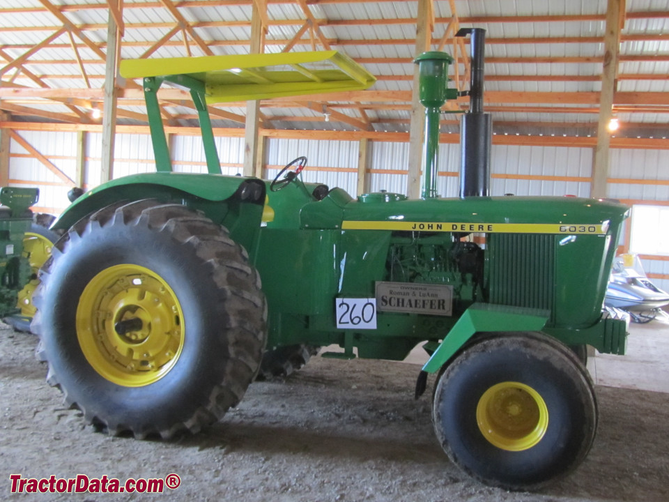 John Deere 6030 tractor with ROPS.