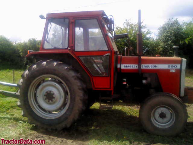 Two-wheel drive Massey Ferguson 290 with cab.